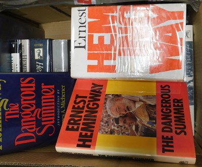 Lot 553 - Box: ERNEST HEMINGWAY by and about including...