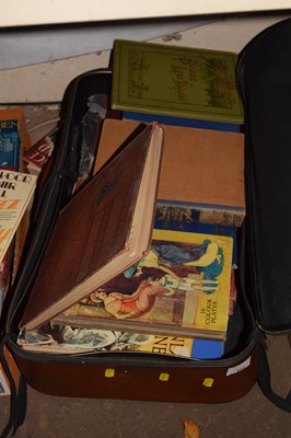 Lot 602 - A suitcase of various vintage books