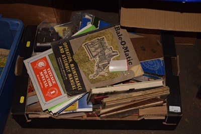 Lot 604 - One box of books and ephemera, mechanics and...