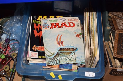 Lot 611 - A box of Mad magazines
