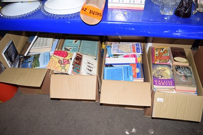 Lot 631 - Four boxes of various house clearance books