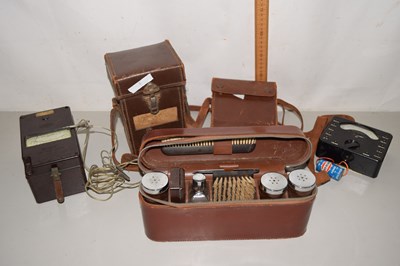 Lot 644 - A gents travelling vanity set together with a...