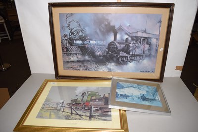 Lot 674 - Barrie Clark, print of High Halden Station...
