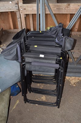 Lot 396 - Six folding camping chairs