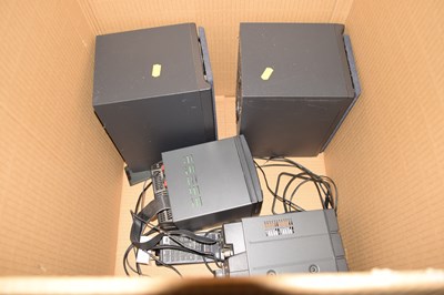 Lot 745 - Small JVC hi-fi with speakers