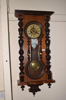 Lot 756 - A large Vienna type wall clock