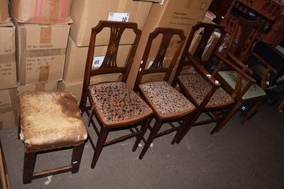 Lot 775 - A mahogany framed carver chair with tapestry...