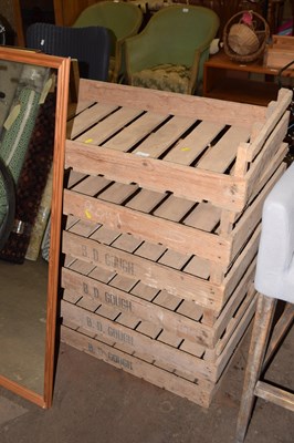 Lot 781 - Six wooden potato or fruit crates