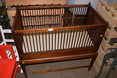 Lot 789 - An antique mahogany cot