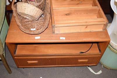 Lot 815 - A teak television cabinet