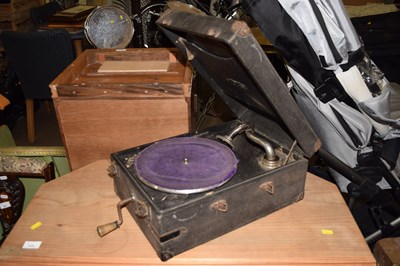 Lot 828 - A vintage portable record player