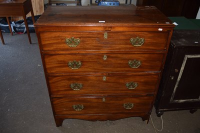 Lot 839 - A 19th Century mahogany four drawer chest, for...