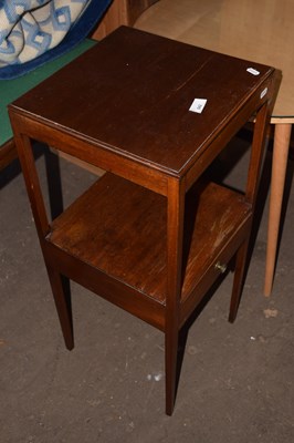 Lot 842 - A 19th Century mahogany square two tier...