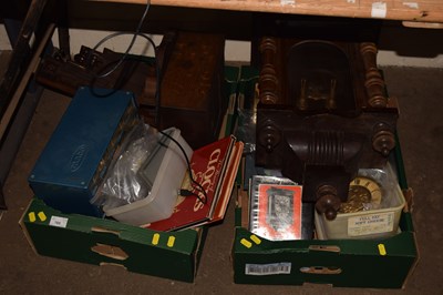 Lot 765 - Mixed Lot: Vienna clock case, various clock...