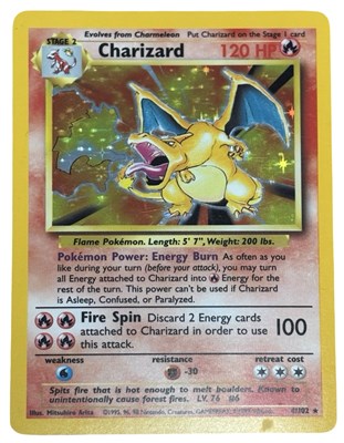 Lot 250 - POKEMON TCG 1999: Charizard holographic 4/102....