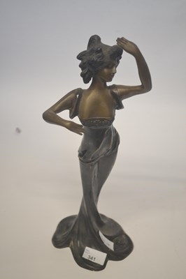 Lot 341 - 20th Century bronzed metal model of a dancing...