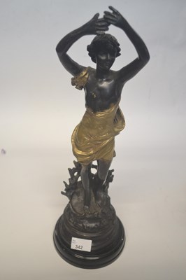 Lot 342 - A late 19th or early 20th Century bronzed...