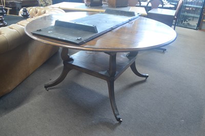 Lot 350 - A large reproduction mahogany cross banded...