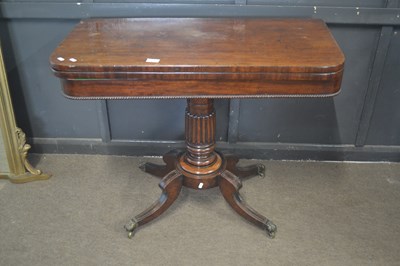 Lot 360 - An early 19th Century mahogany card table, the...