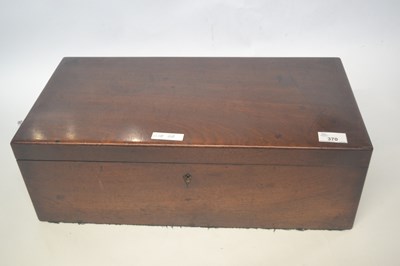 Lot 370 - A 19th Century mahogany writing slope of...