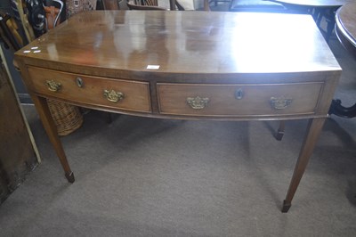 Lot 460 - A Georgian Revival mahogany bow front two...