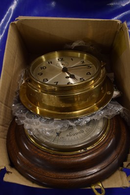Lot 172 - Clock and barometer