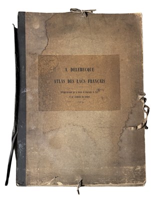 Lot 1019 - A. DELEBECQUE: ATLAS DES LACS FRANCAIS,...