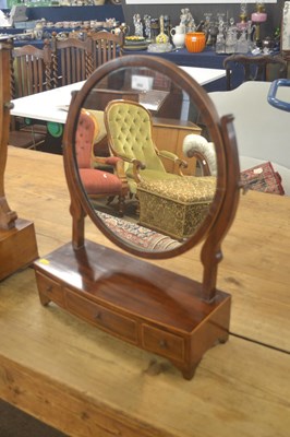 Lot 464 - Small Georgian dressing table mirror with...