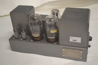 Lot 465 - Vintage Stereo - A Quad Mk II amplifier serial...