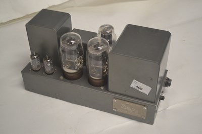 Lot 466 - Vintage Stereo - A Quad Mk II amplifier serial...