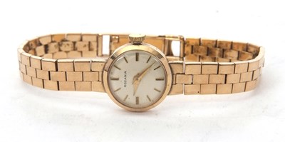 Lot 177 - A 9ct gold ladies Rodania wrist watch, stamped...