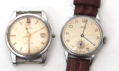 Lot 206 - Two gents wristwatches, one Omega Seamaster...