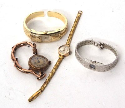 Lot 209 - Mixed Lot:  A 9ct gold cased Regency ladies...