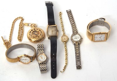 Lot 219 - Mixed Lot: Various wristwatches and a Jean...