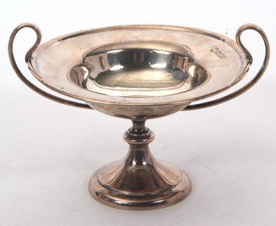 Lot 50 - An Edwardian silver small twin handled tazza...