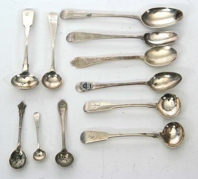 Lot 68 - Mixed Lot:  Three hallmarked silver teaspoons,...