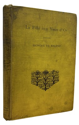 Lot 283 - HONORE DE BALZAC: LA FILLE AUX YEUX D'OR,...