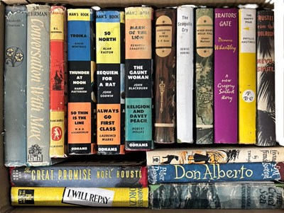 Lot 858 - ONE BOX: Vintage dustjackets to include:...