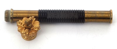 Lot 115 - A Victorian Parker Field & Sons brass tipstaff...