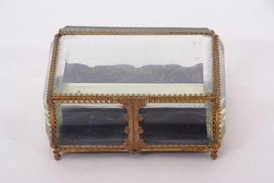 Lot 118A - 19th Century ormolu and glass casket or...