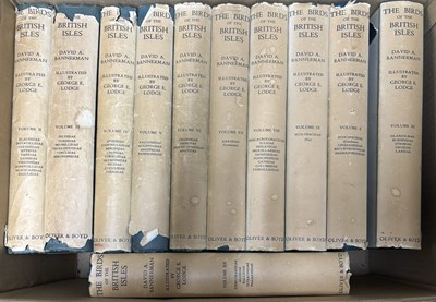 Lot 916 - ONE BOX: DAVID A BANNERMAN AND GEORGE R LODGE...