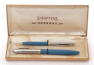 Lot 152 - A vintage Sheaffer snorkel fountain pen and...