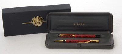 Lot 161 - A cased Parker Duofold fountain pen having a...