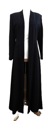 Lot 63 - A Robinson Valentine black opera coat, open...