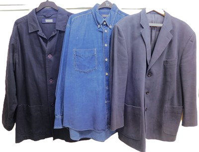 Lot 217 - Menswear: to include a navy cotton jacket by...