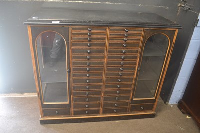 Lot 471 - A late Victorian ebonised shop or collectors...