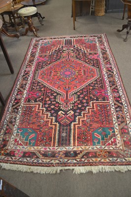 Lot 474 - A good quality 20th Century Mahal rug with a...