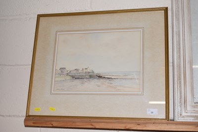 Lot 28 - Anthony Stocker, watercolour study of a beach...