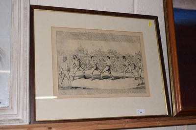 Lot 30 - Boxing Interest - Monochrome print The Great...