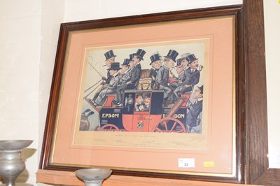 Lot 33 - Coloured print Derby Day The Olympians